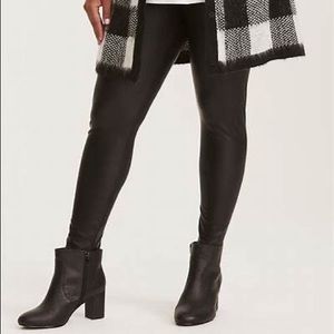 Torrid Faux Leather Leggings - Size 4